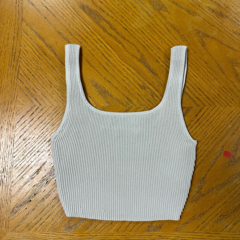 Aritzia Sculpt Knit Squareneck Crop Top